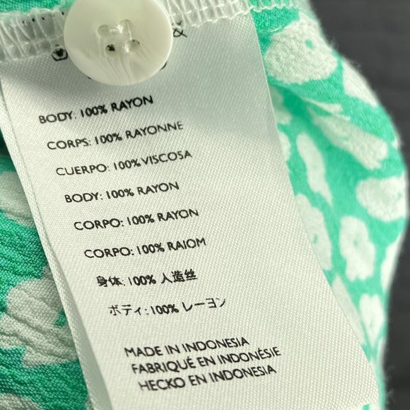 Faithfull the Brand Size 8 Anthropologie Exclusive Green‎ Cora Floral Midi Dress - Picture 9 of 9